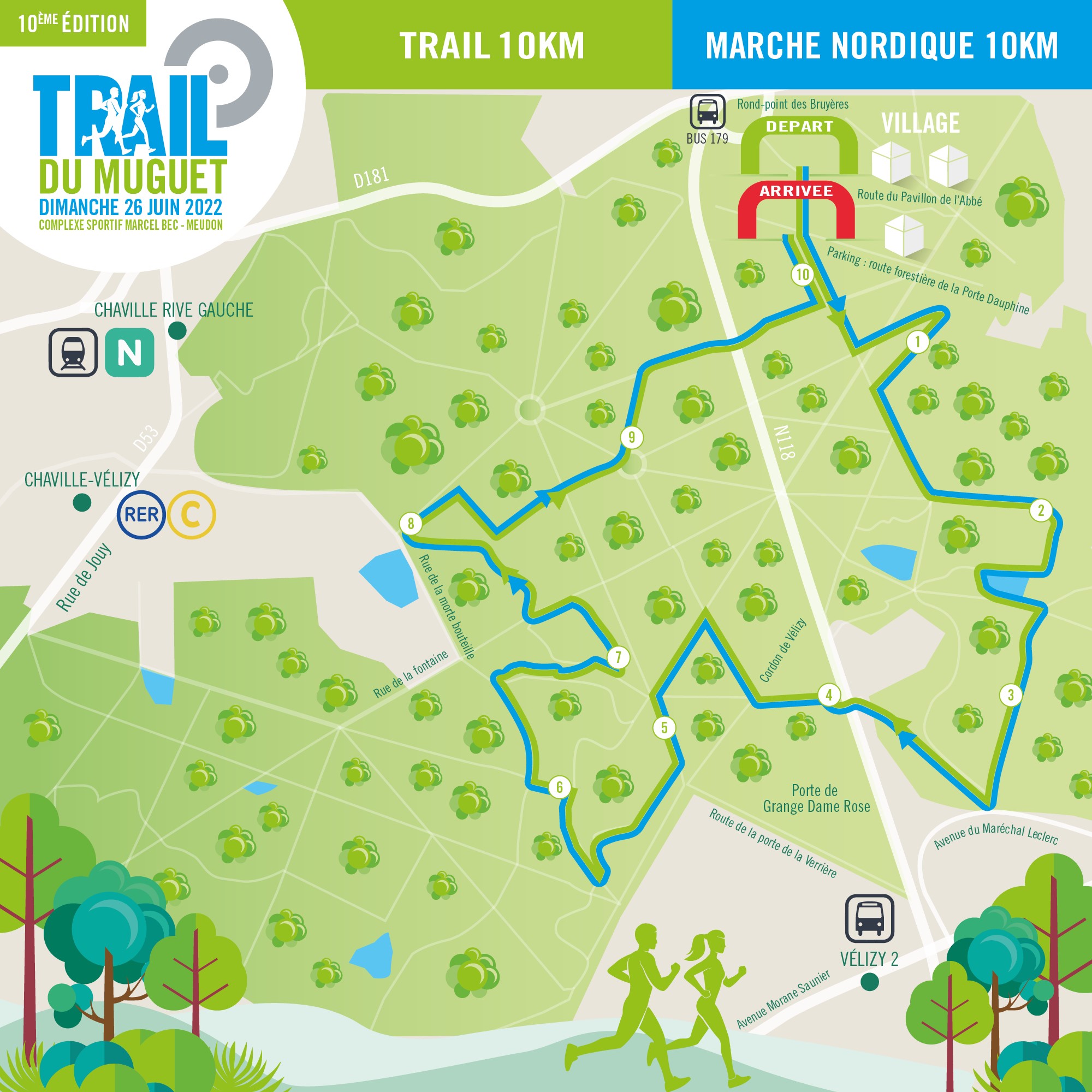 10km Trail du Muguet parcours